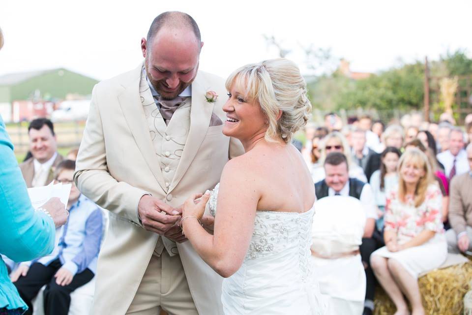 Farmland wedding