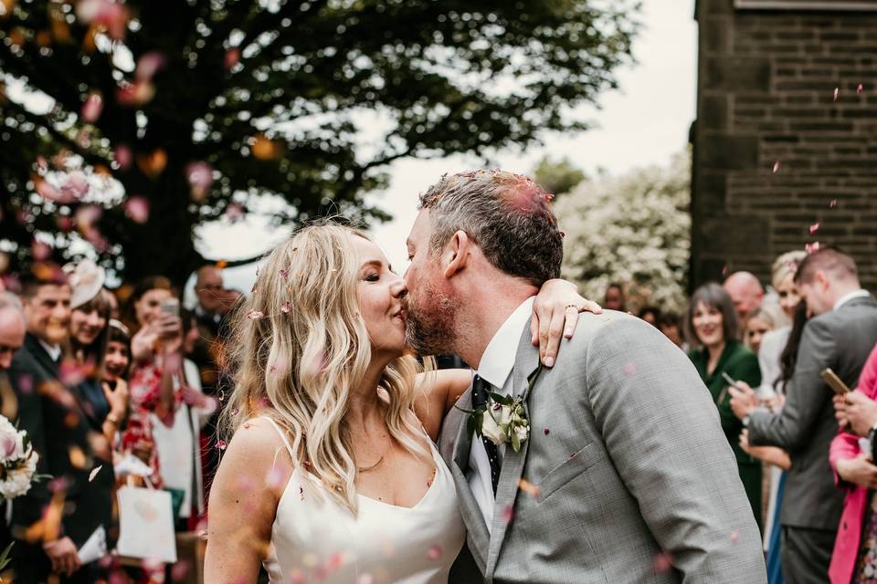 Wedding at Mellor Parish Church