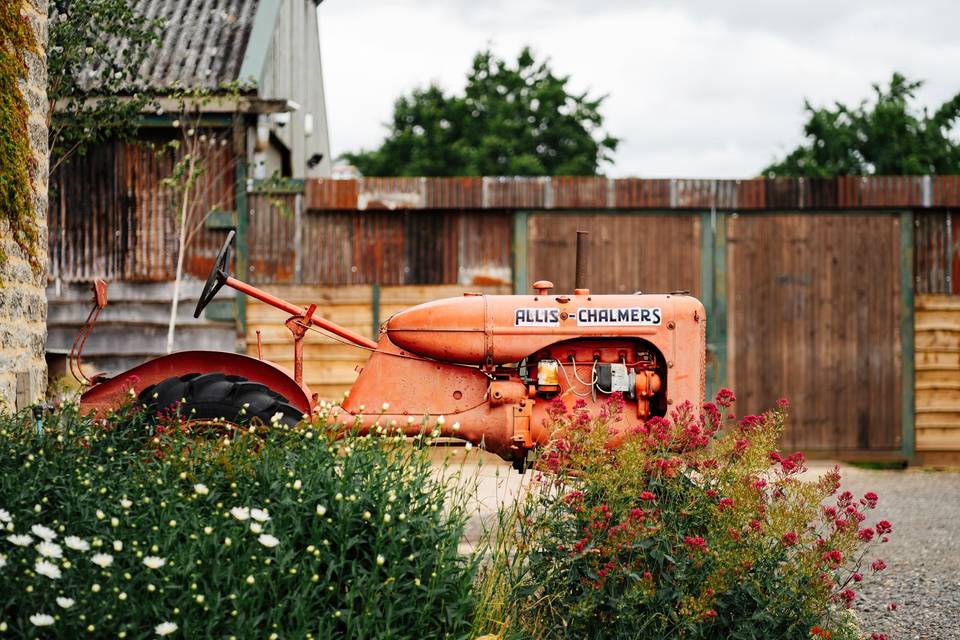 Vintage tractor at Huntsmill