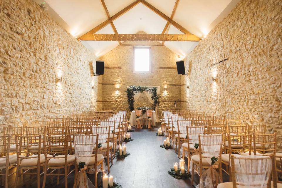 Ceremony room at Huntsmill