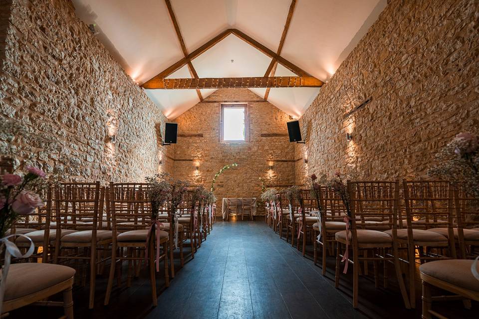 Ceremony room at Huntsmill