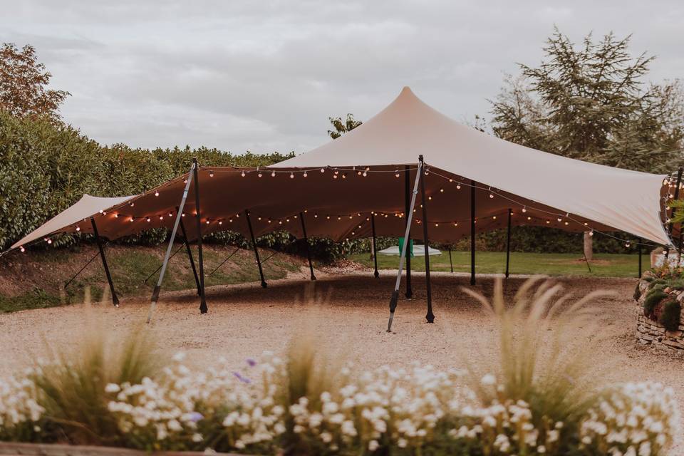 Stretch tent at Hunsmill