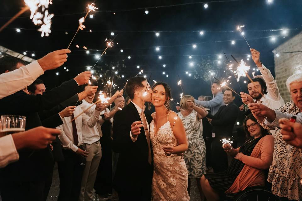 Sparklers at Huntsmill Farm