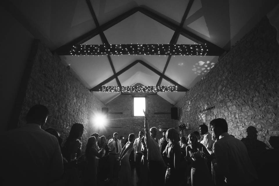 Dancefloor at Huntsmill Farm