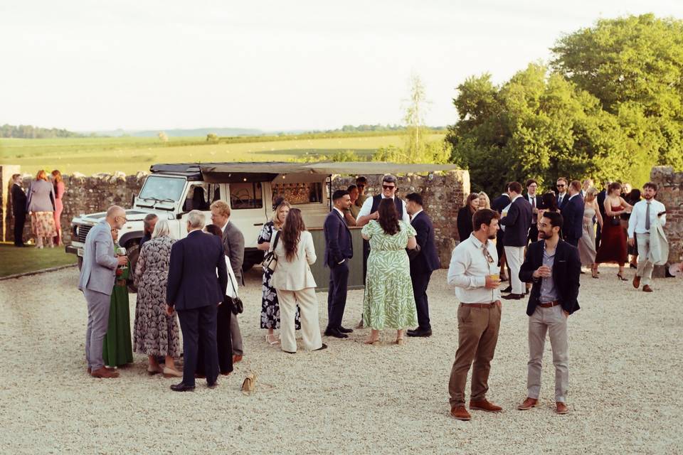 Courtyard wedding