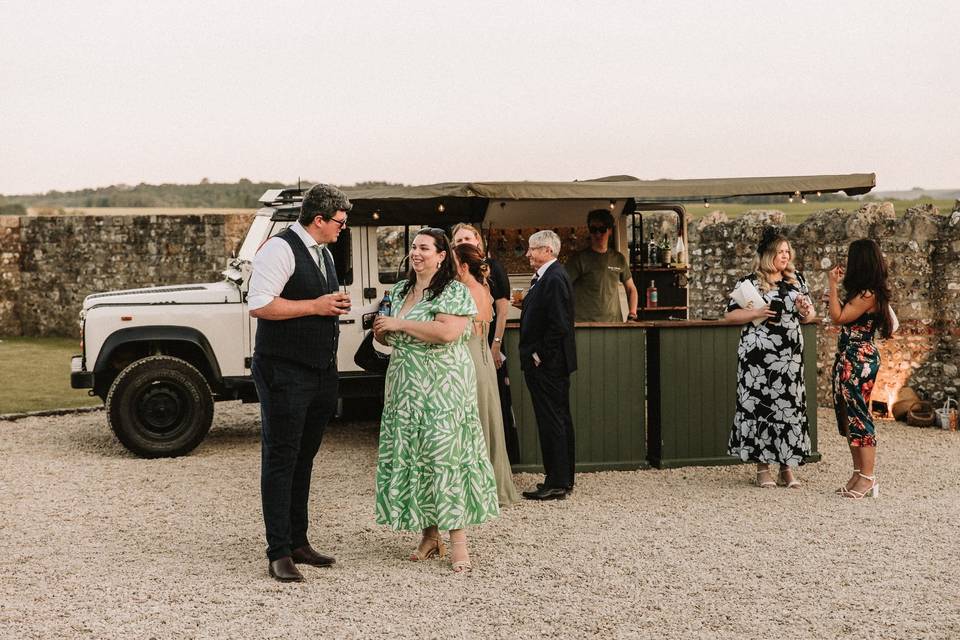 Courtyard wedding