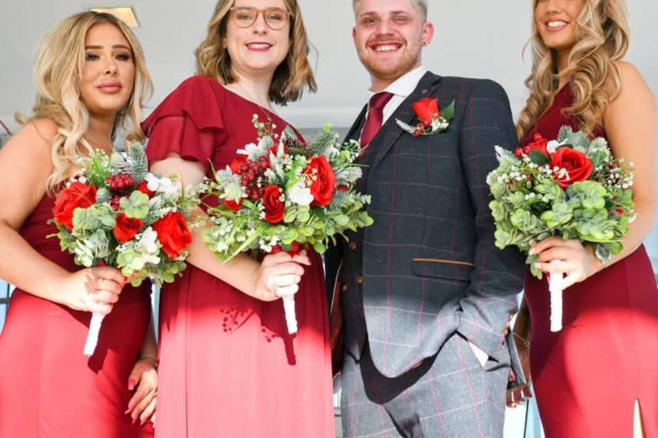Bridesmaid bouquets