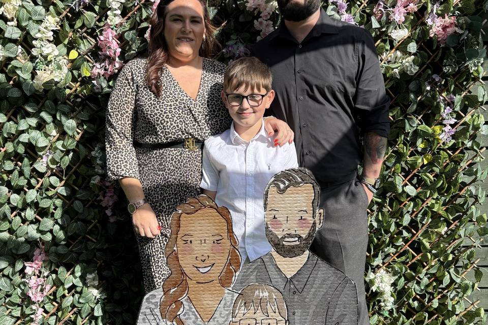 Live wedding illustration