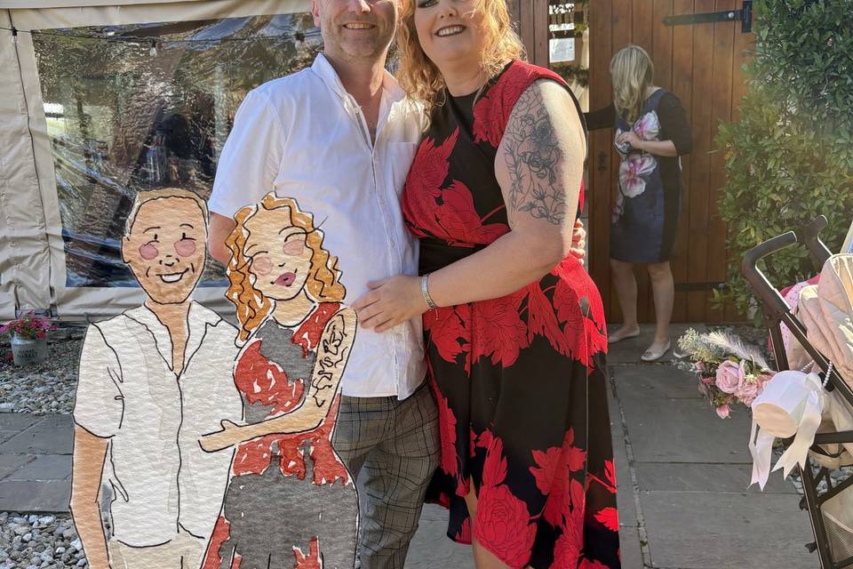 Live wedding illustration