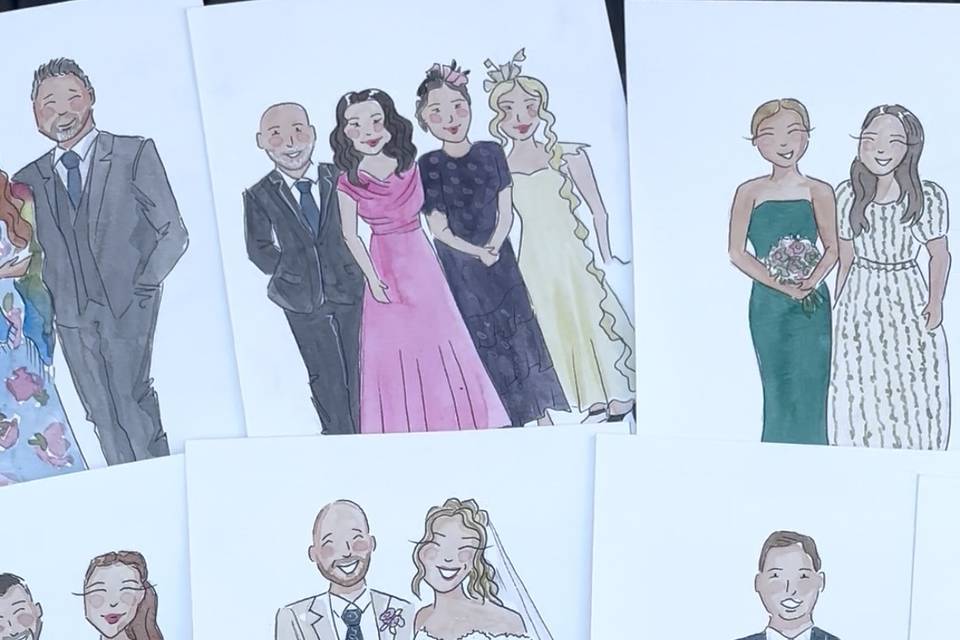 Live wedding illustration