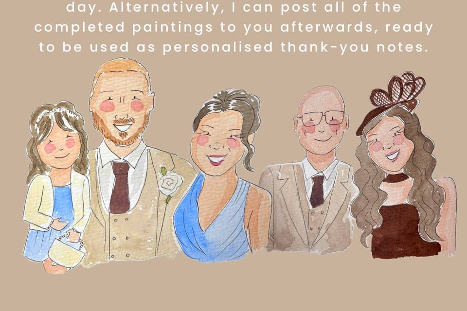 Live wedding illustration