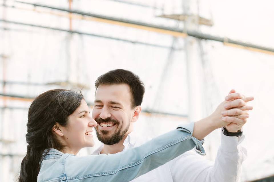 Engagement Photos in Greenwich