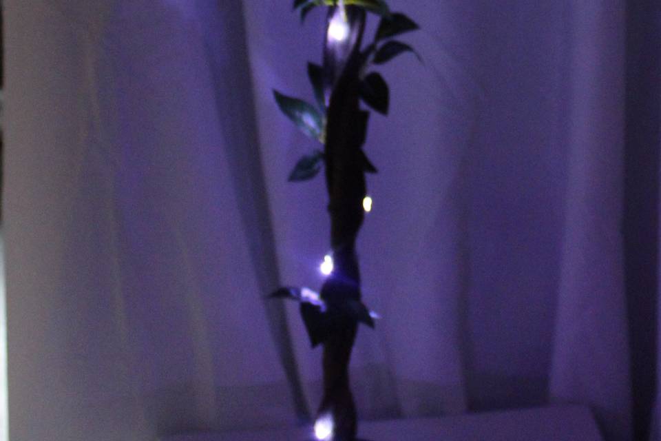 Rose tree with LED fairy light