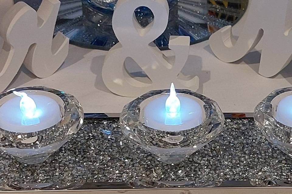 Tealight holder top table