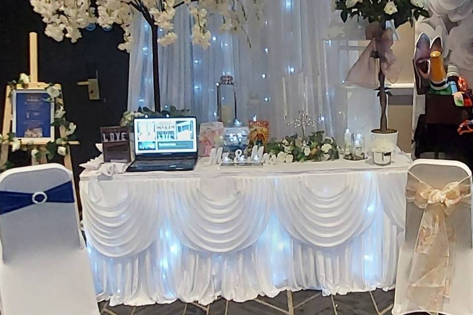 Wedding fayre stall