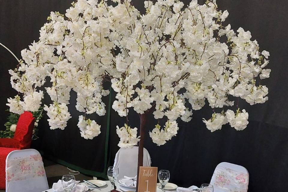 White 4ft blossom tree