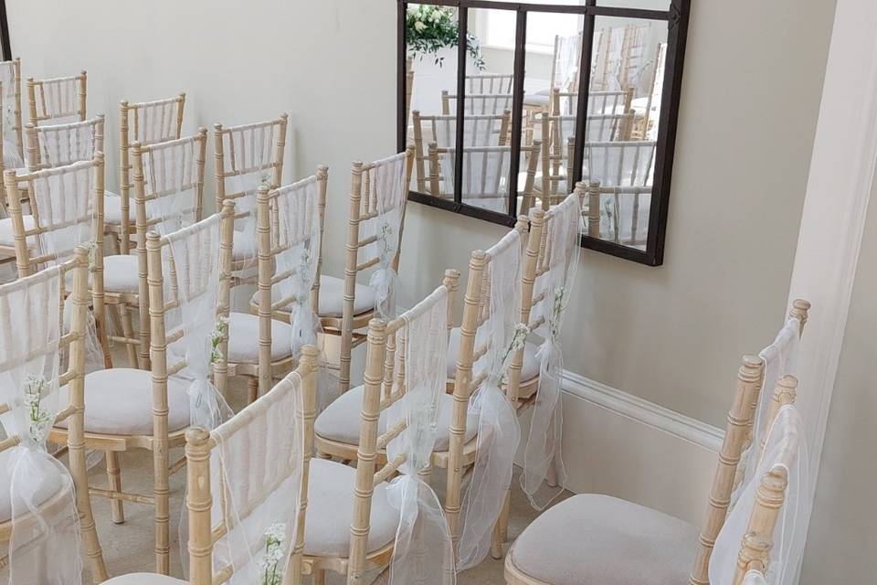 White organza with gypsophila