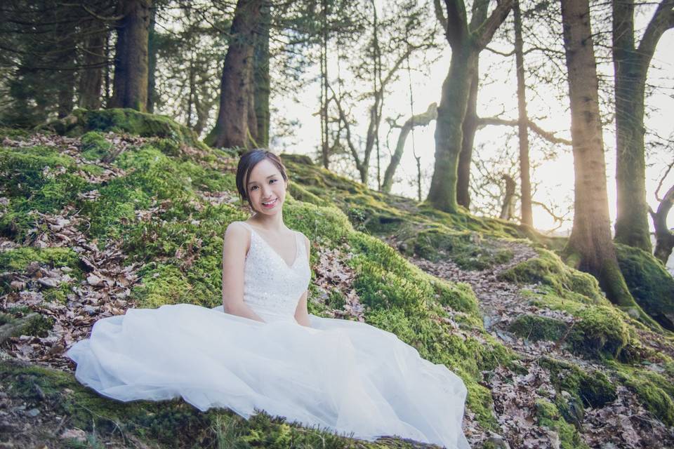 Bridal shoot in lake district