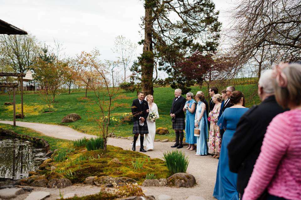 Walking down the aisle