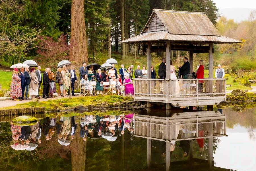 An outdoor ceremony