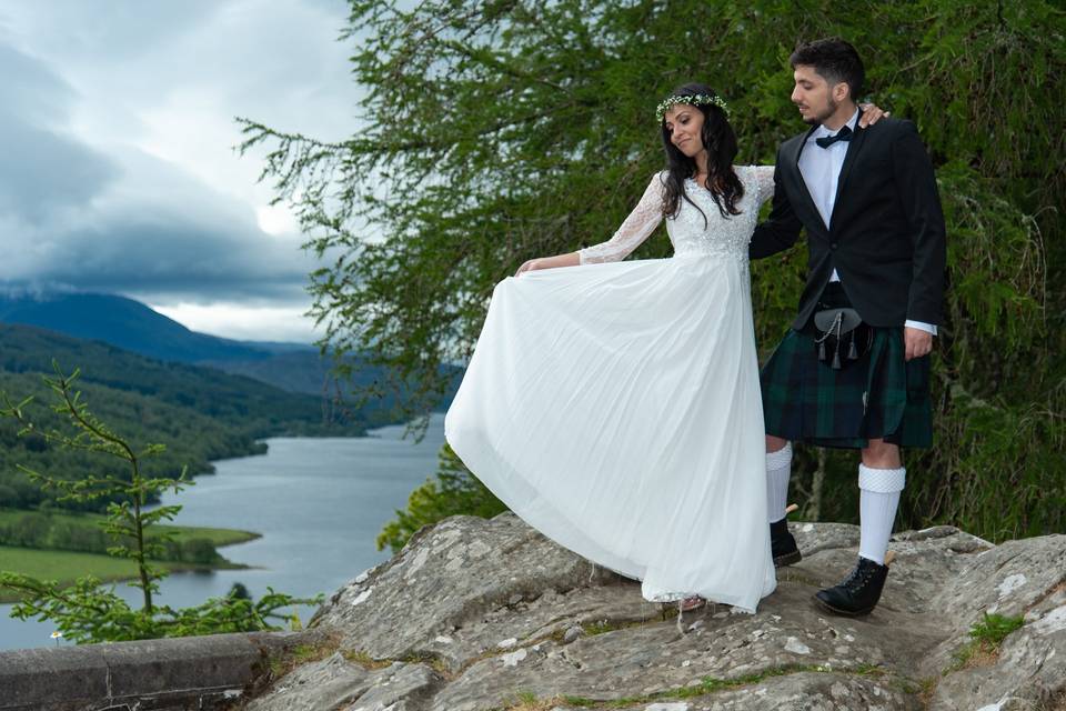 Tom and Sarah in the Highlands