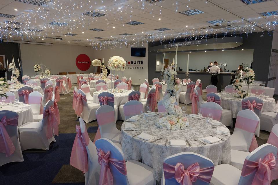 Sixways Stadium wedding party