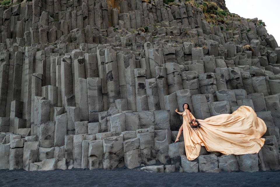 Bride on Iceland