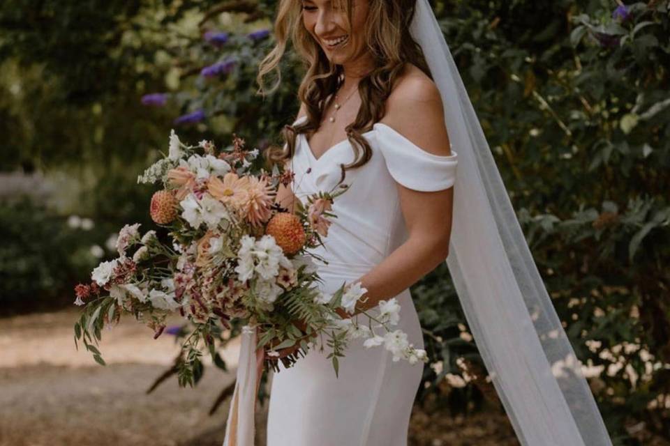 Bride ready to go