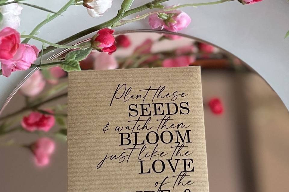 Seed Envelope Wedding Guest