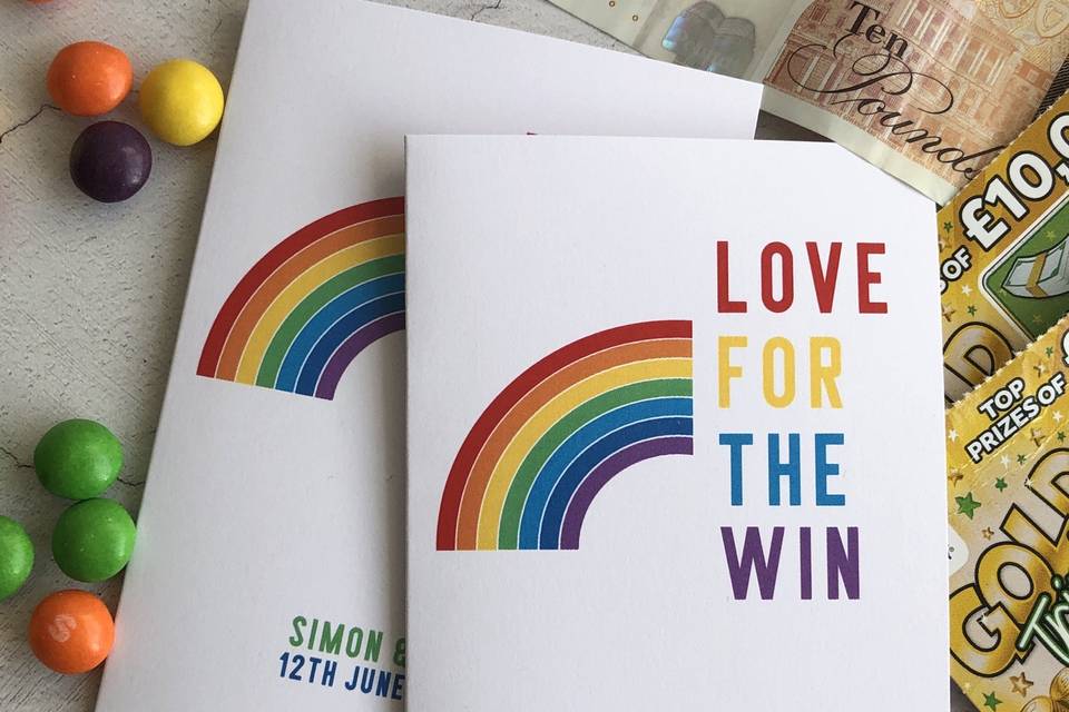 Scratch Card Favour LGBTQ