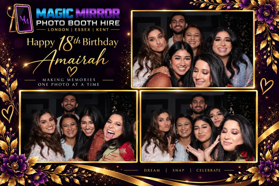Birthday Party Photo Booth