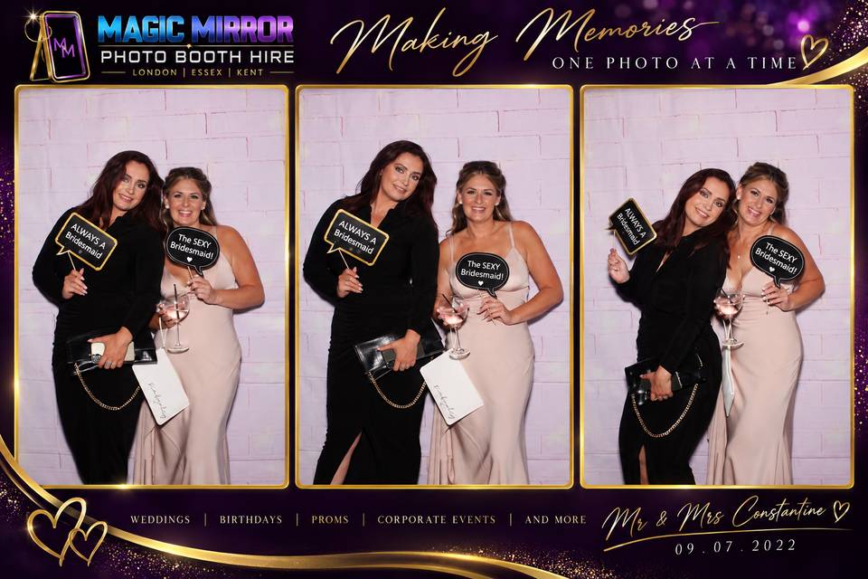 Bridesmaid Wedding Photo Booth