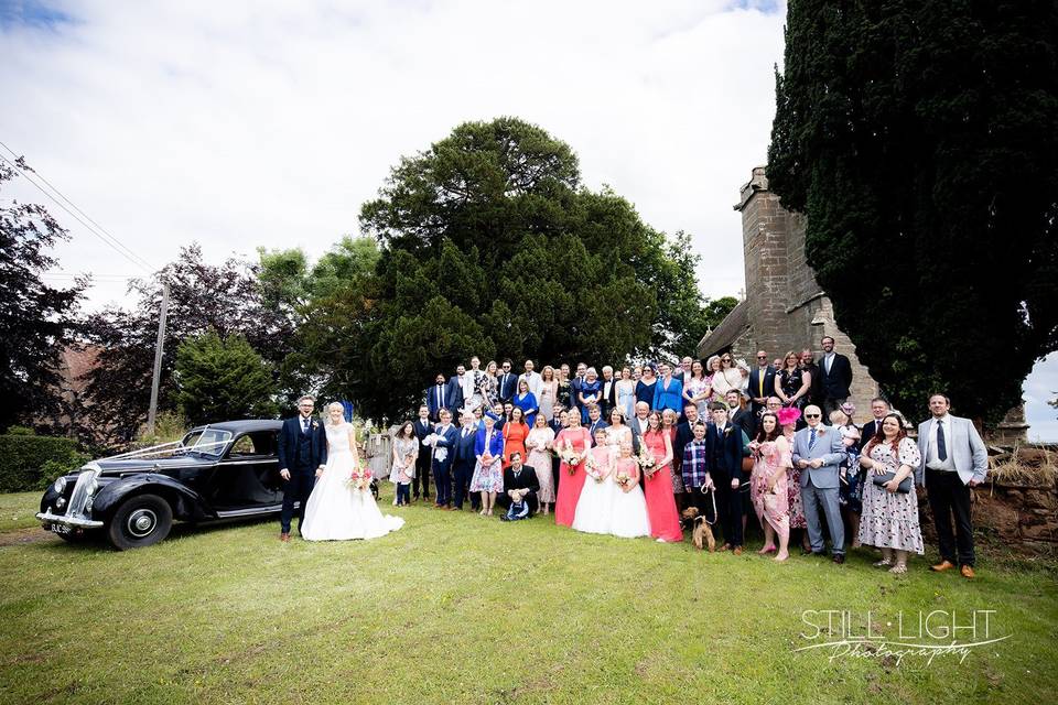 Church wedding next door