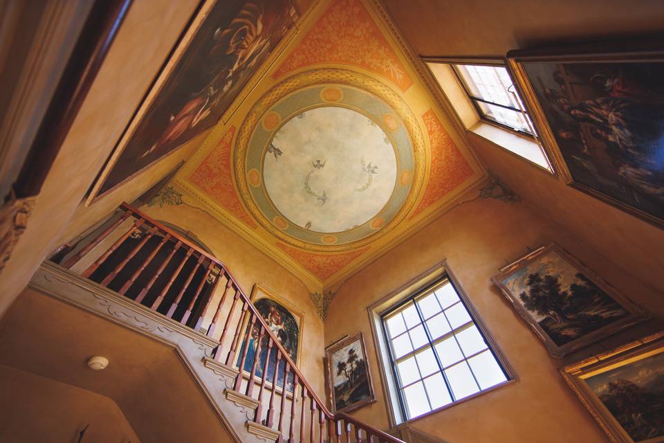 Main stair ceiling