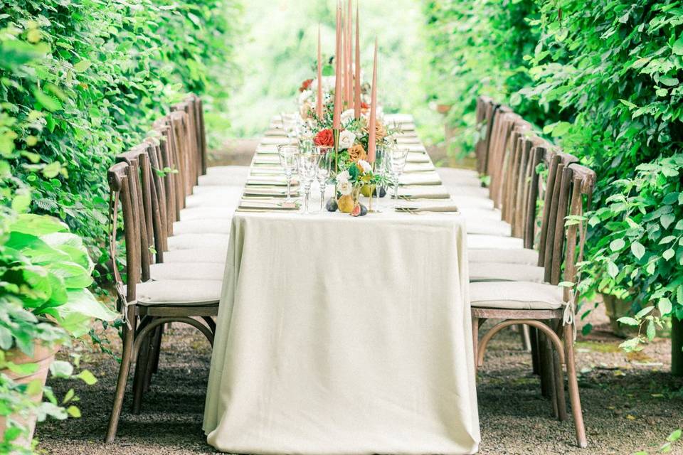 Wedding Breakfast Under Arches