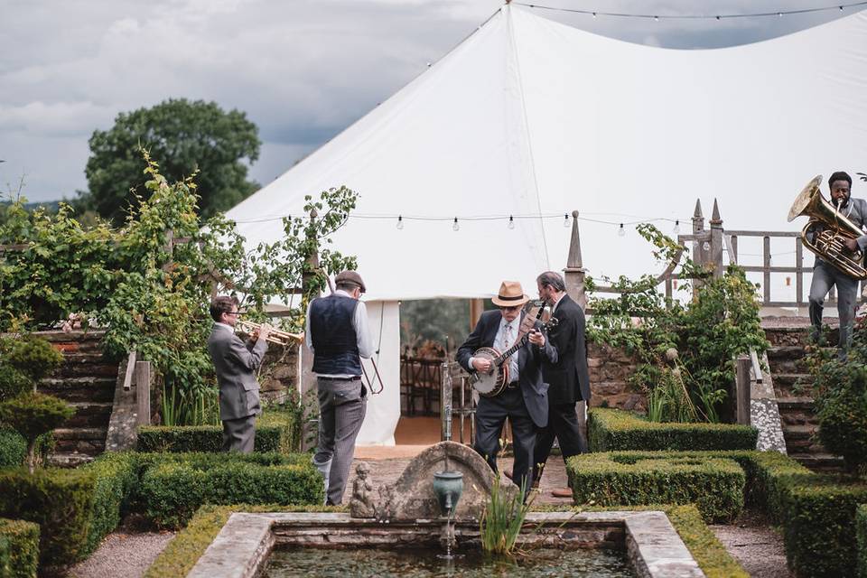 Marquee wedding reception