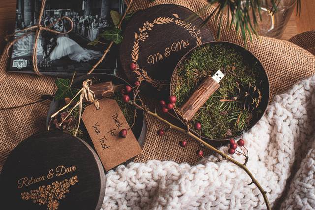 Wooden USB gift box