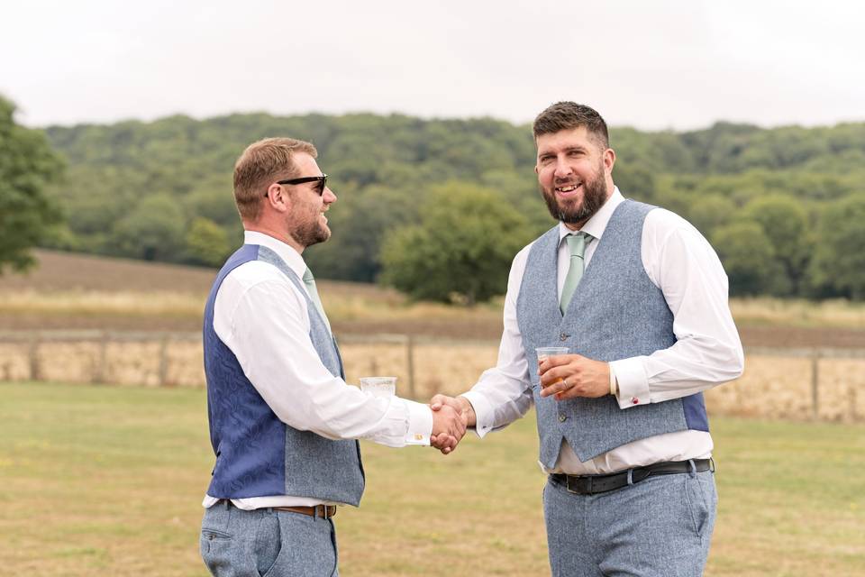 Groom and best man