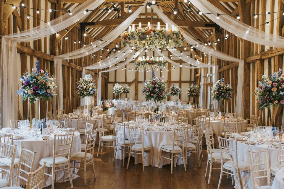 Wedding Breakfast in the barn