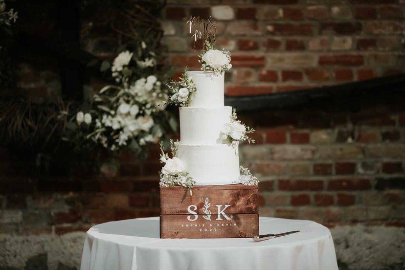 3 tier buttercream wedding ck