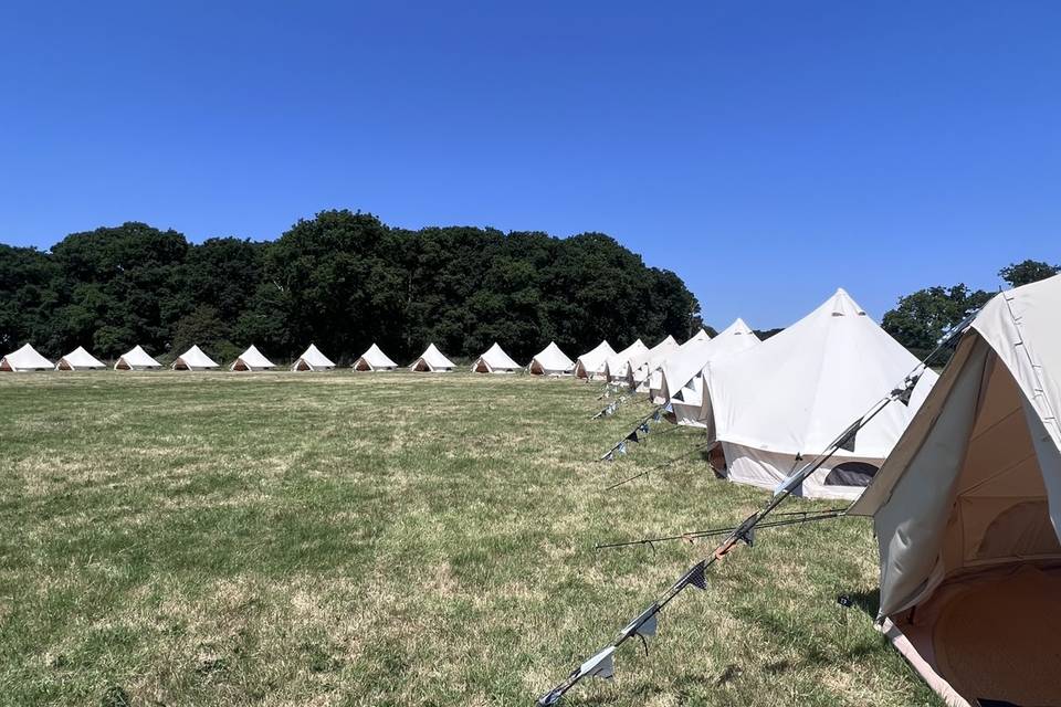 Wedfest bell tent rental