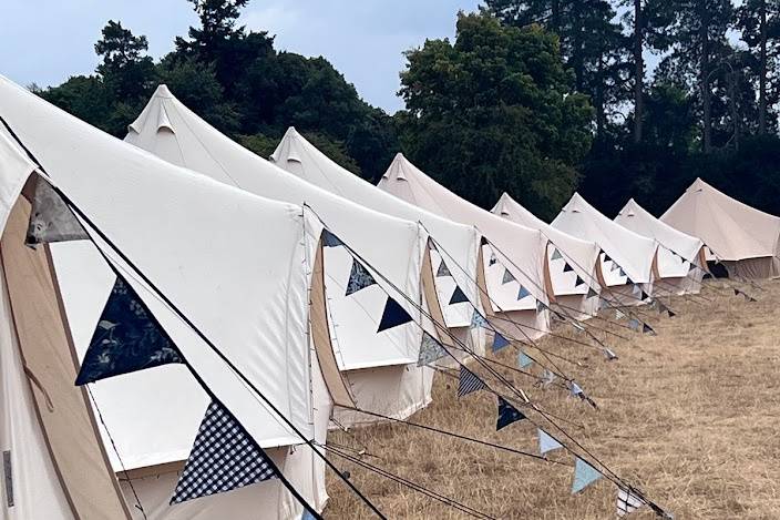 Festival style bell tent hire