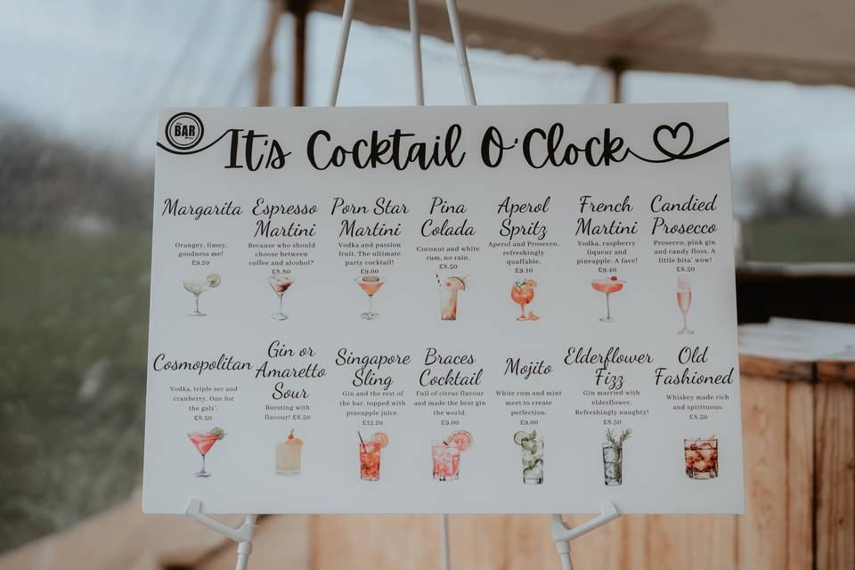 Example cocktails