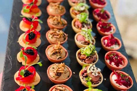 Selection of canapes