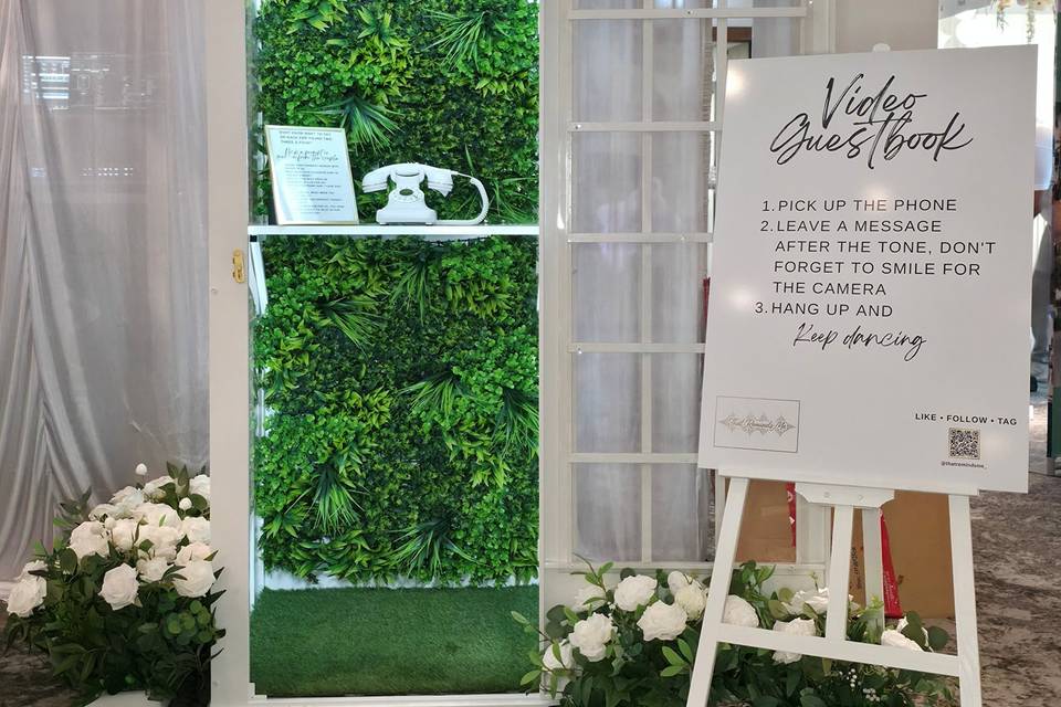 Emerald Oasis flower wall