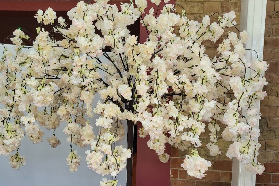 Blossom tree on collumn