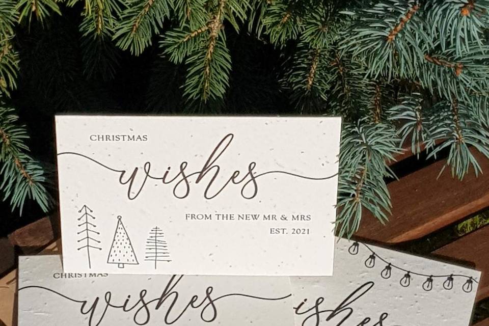 Seed Paper Christmas Cards