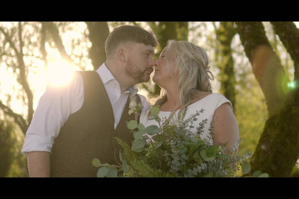 Couple in forest