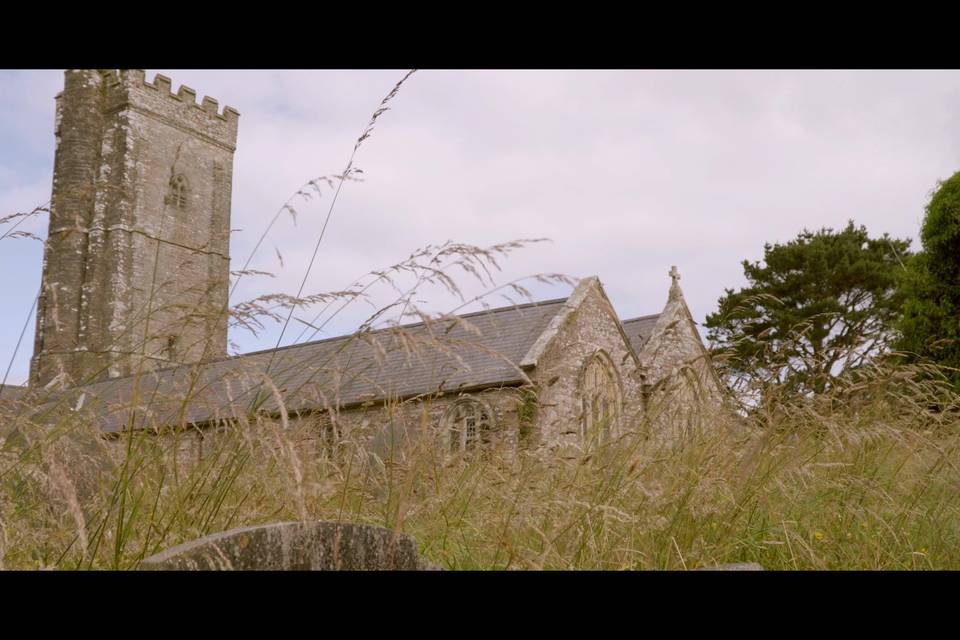 Church establishing shot