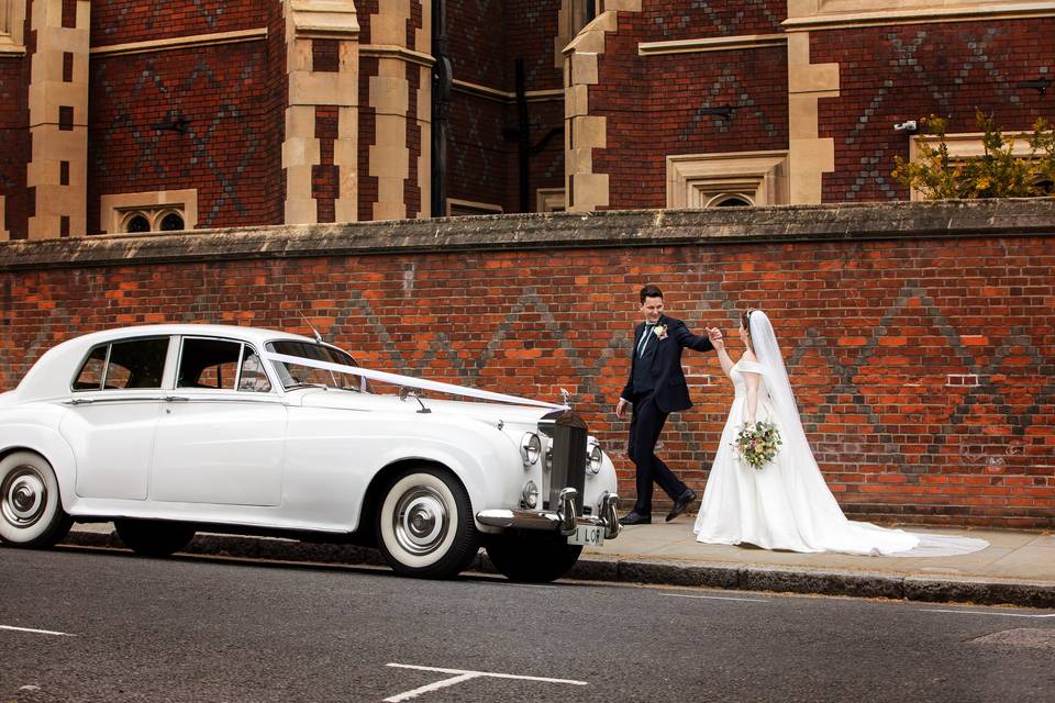 Couple with car